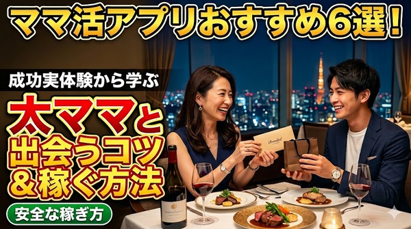 ママ活アプリおすすめ6選！太ママと出会うコツや安全な稼ぎ方を徹底解説
